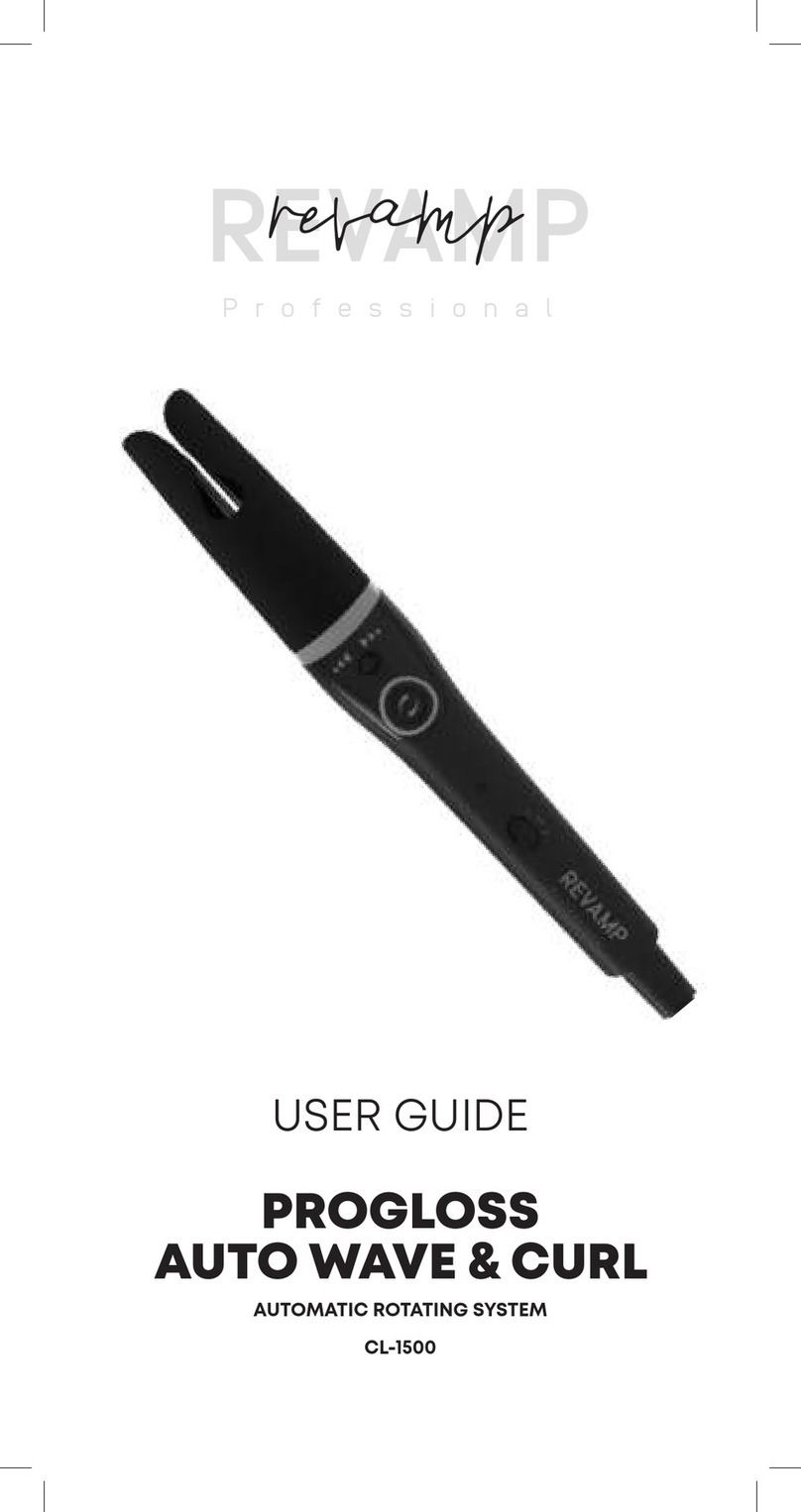 Salon British REVAMP Professional PROGLOSS AUTO WAVE &... User manual