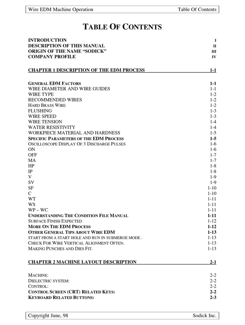 SODICK A320D manual