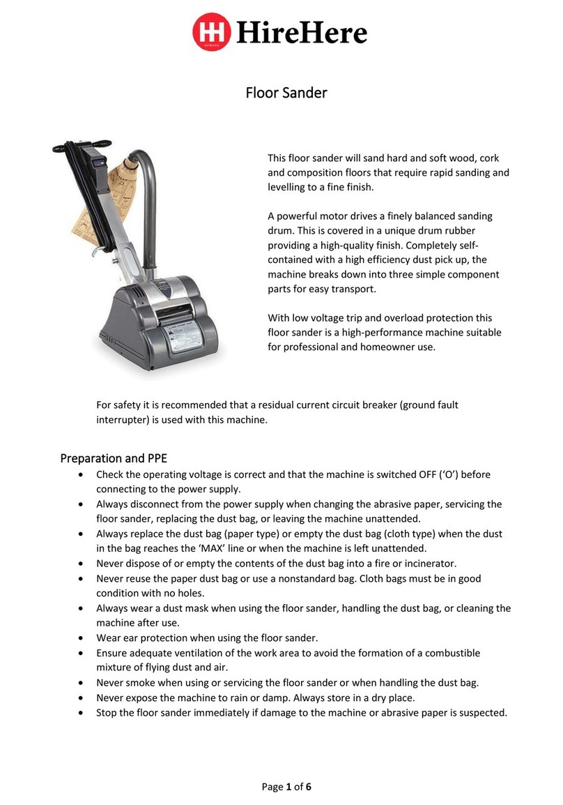 HireHere Floor Sander manual