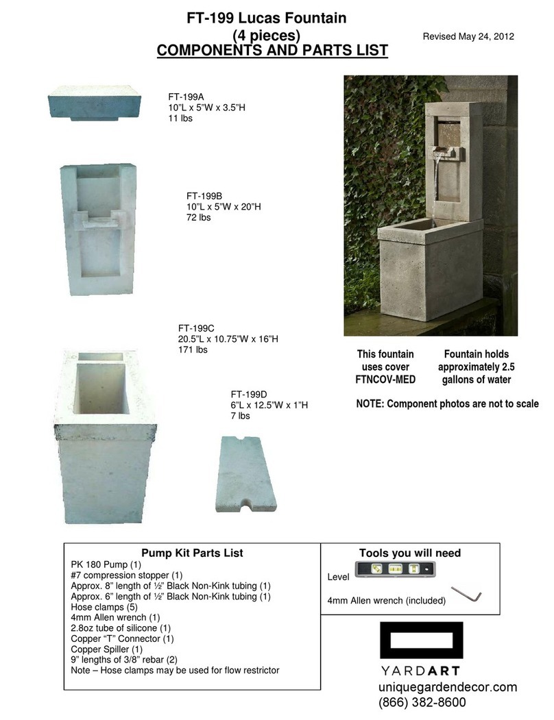 YARDART Lucas FT-199 Assembly instructions