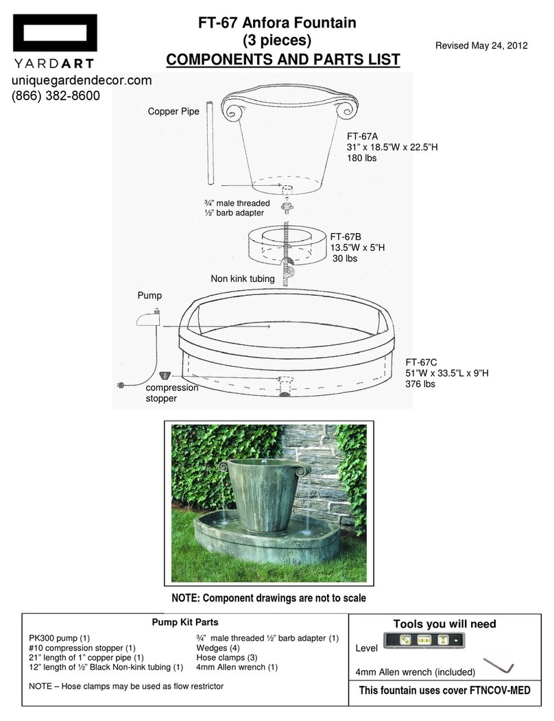 YARDART Anfora FT-67 Assembly instructions