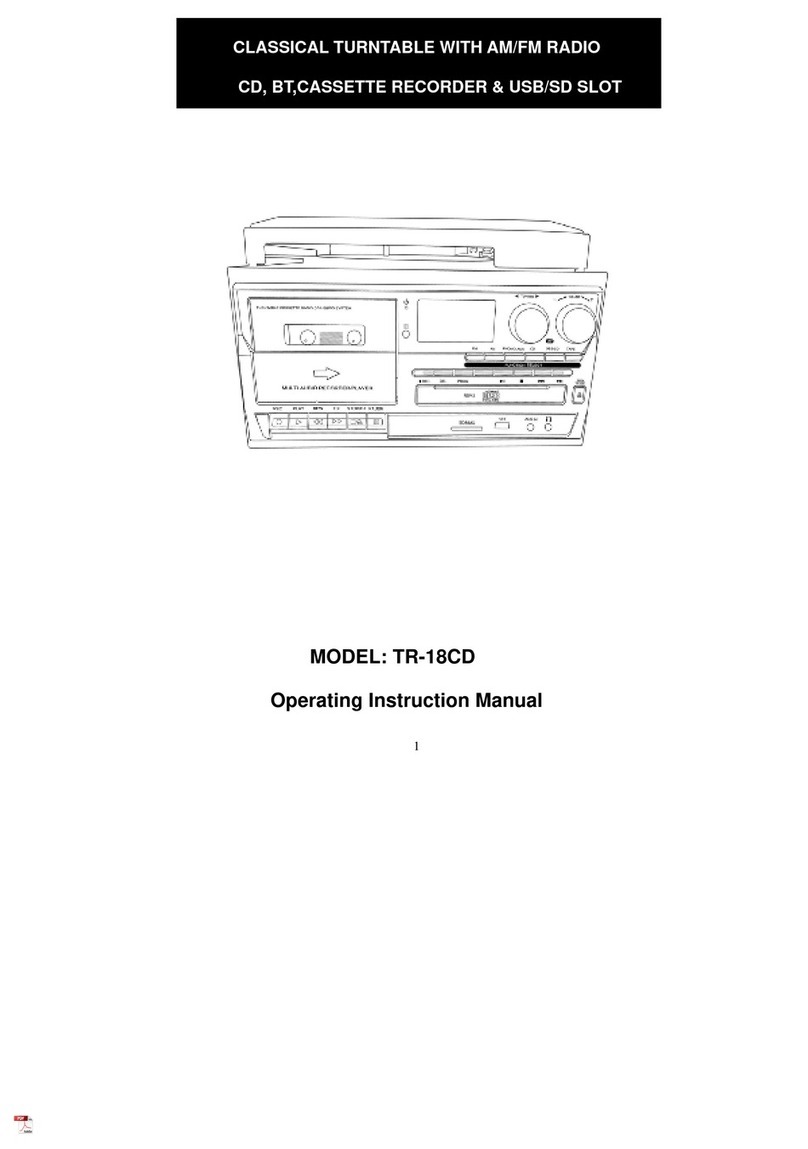 Dosound Electronics TR-18CD Operating instructions manual