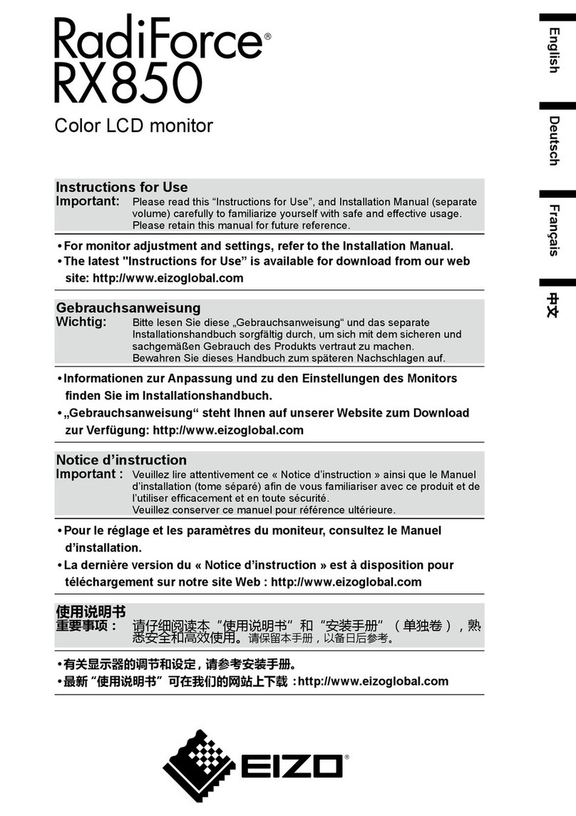 Eizo RadiForce RX850-BK Instructions for use