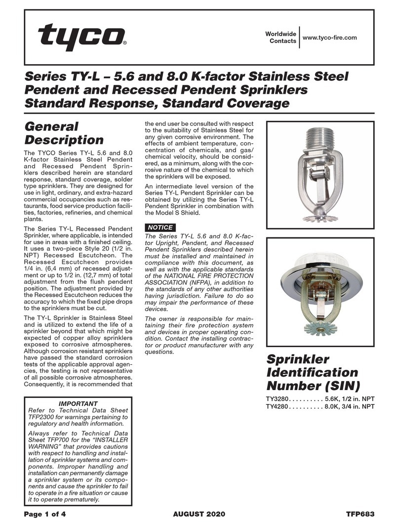 Tyco TY-L Series User manual
