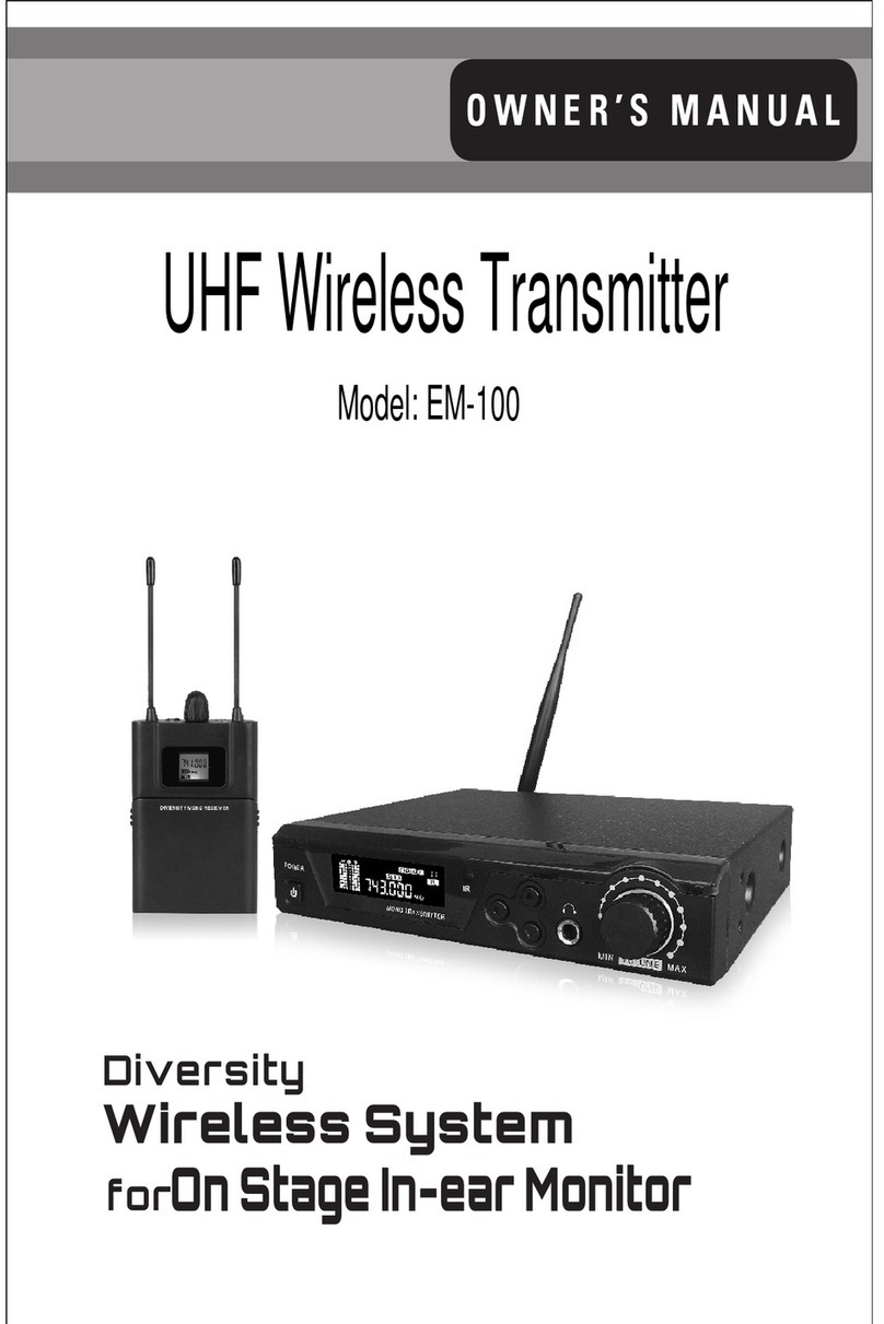 HONBO AUDIO EM-100 owner's manual