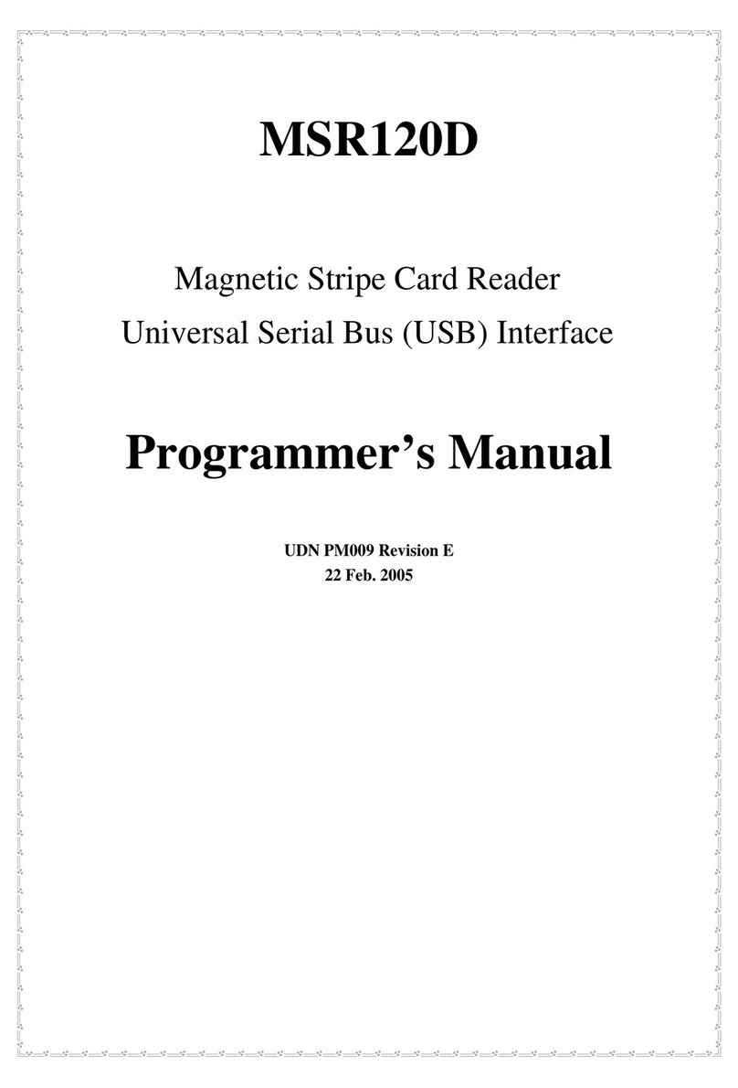 Scancode MSR120D Programmer's manual