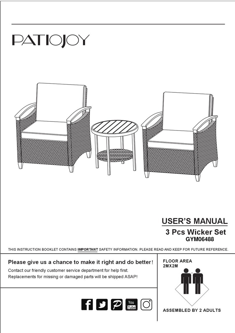 PATIOJOY GYM06488 User manual PATIOJOY GYM06488 User manual