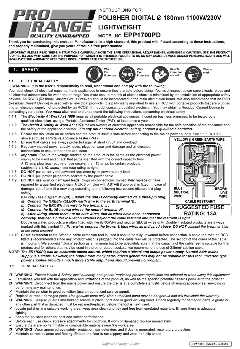 PRO RANGE EPP1700PD instructions