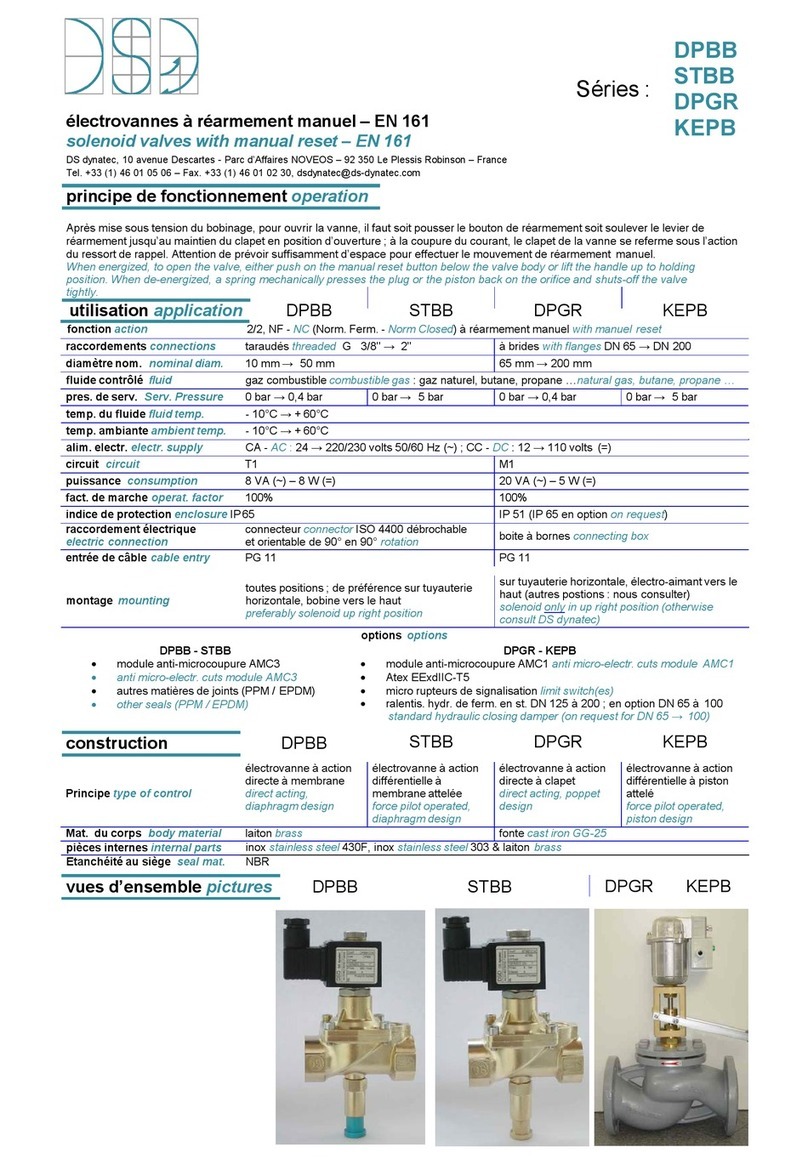 DS Dynatec DPBB Series manual