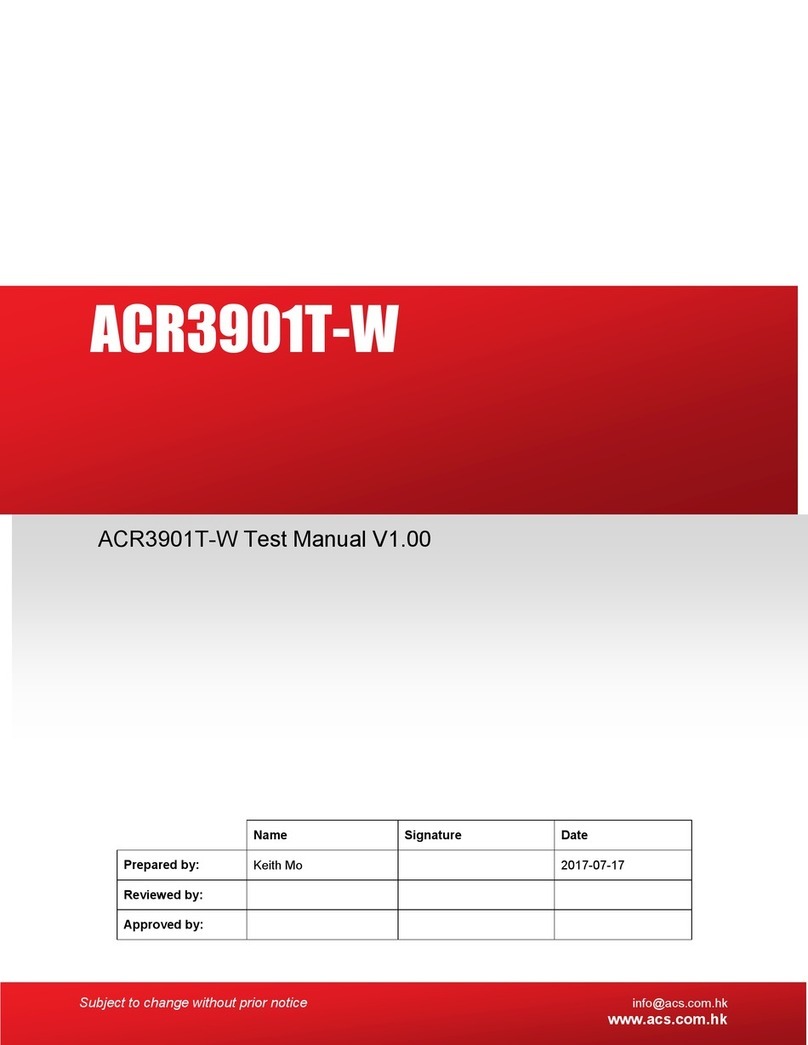 ACS ACR3901T-W manual ACS ACR3901T-W manual