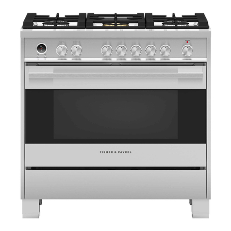 Fisher & Paykel OR36S Gas Gas User manual