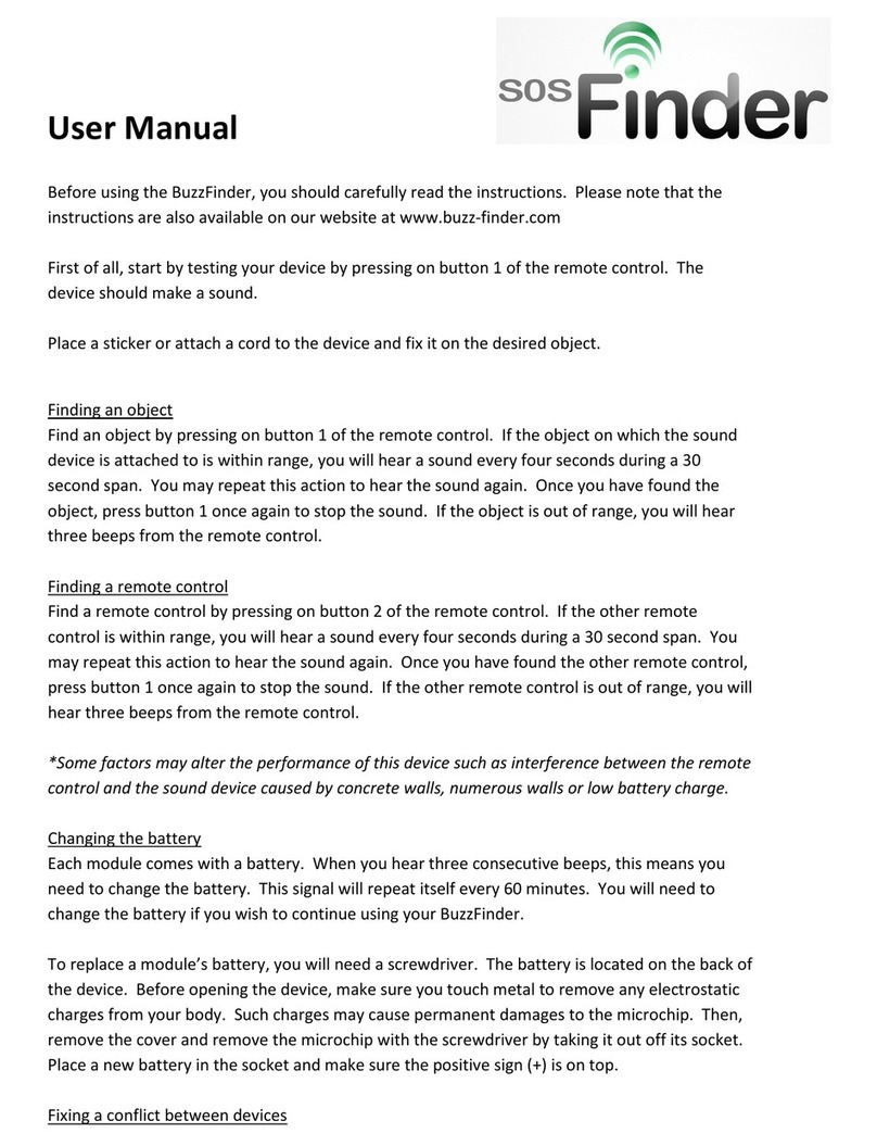 SOS FINDER BuzzFinder user manual