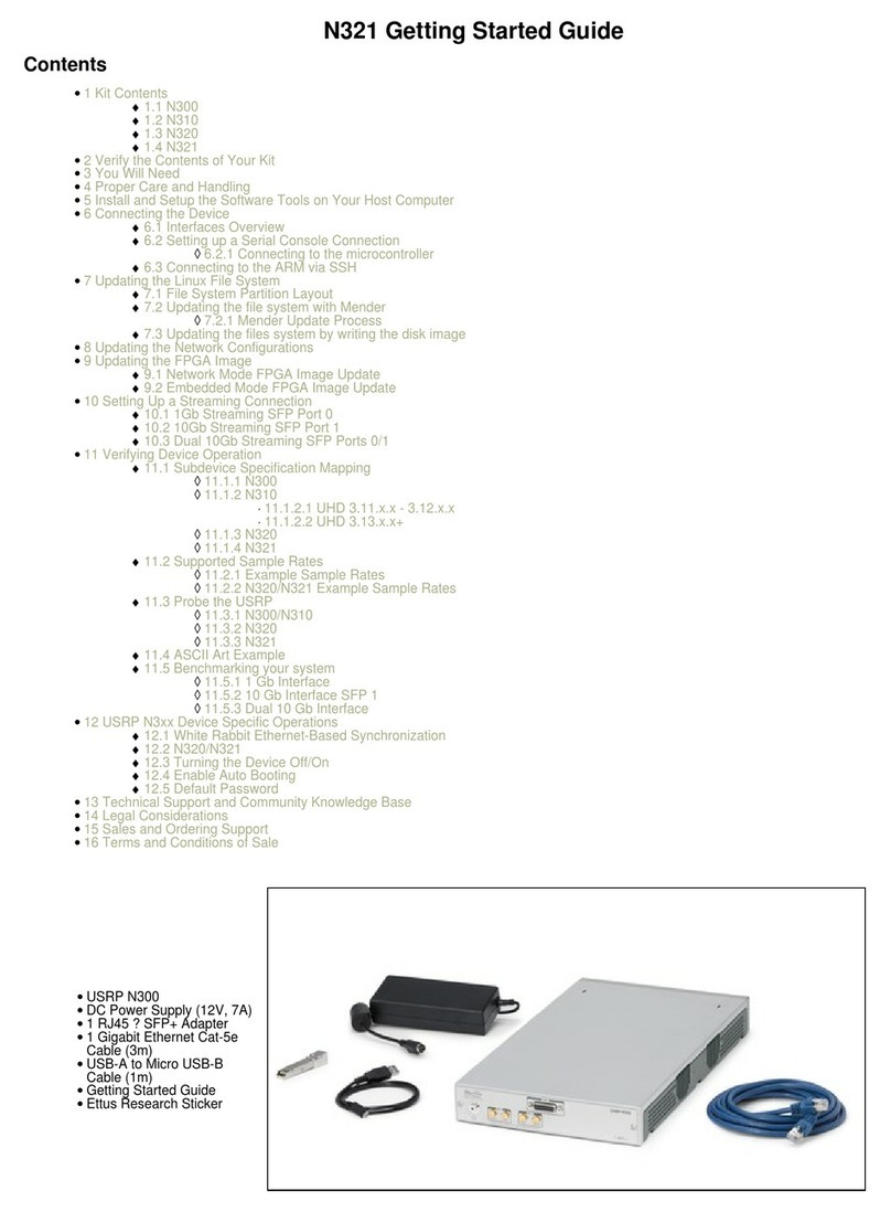 ettus N321 User manual