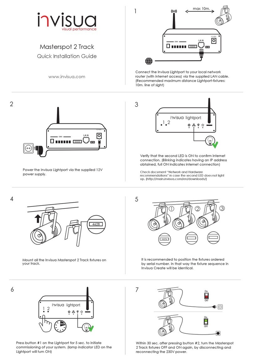 Invisua Masterspot 2 Track Quick installation guide