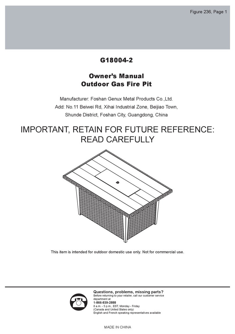 Foshan Genux Metal Products G18004-2 owner's manual