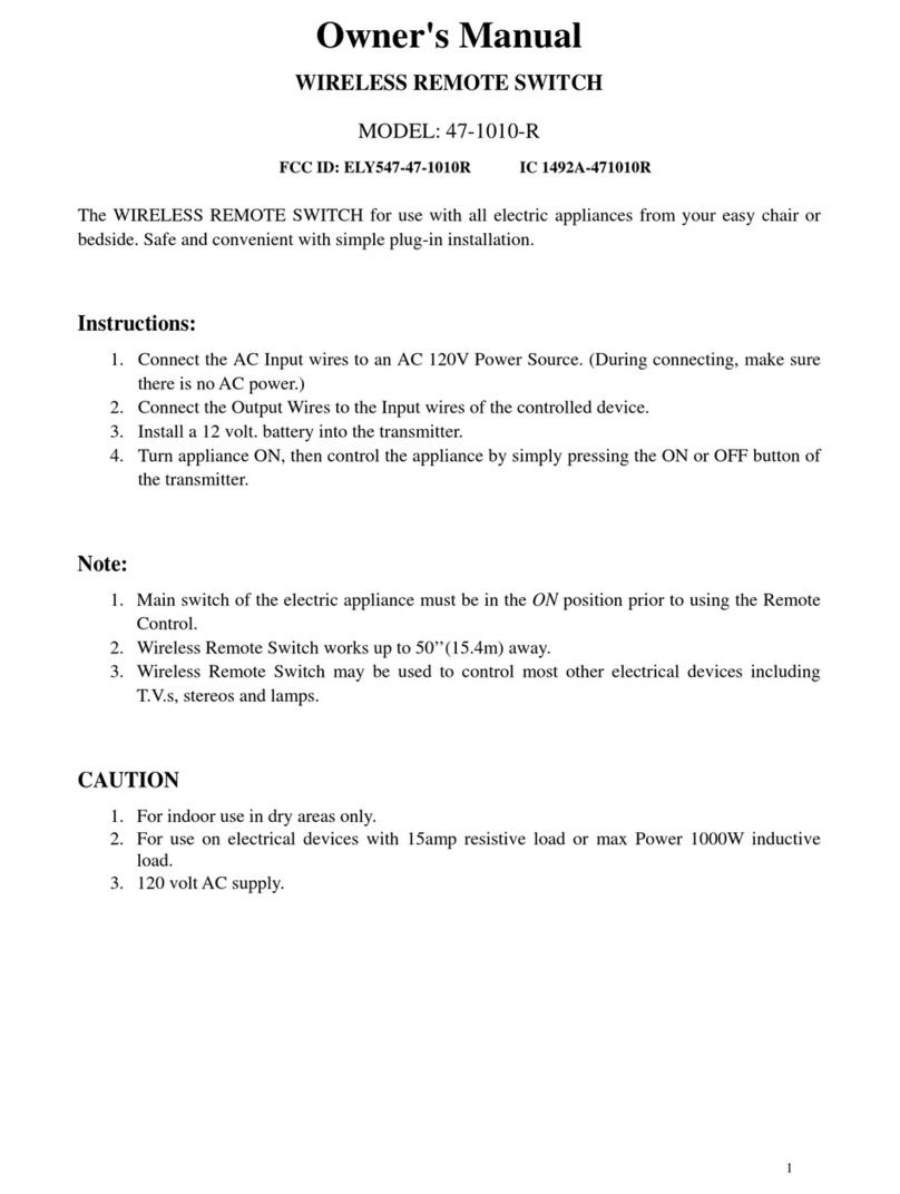 Jeckson Electric 47-1010-R owner's manual