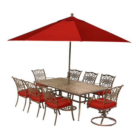 Hanover Traditions TRADDN9PCSW2-SU-R manual