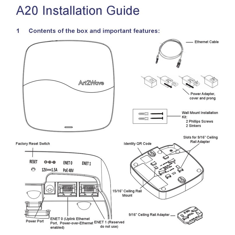ART2WAVE A20 installation guide