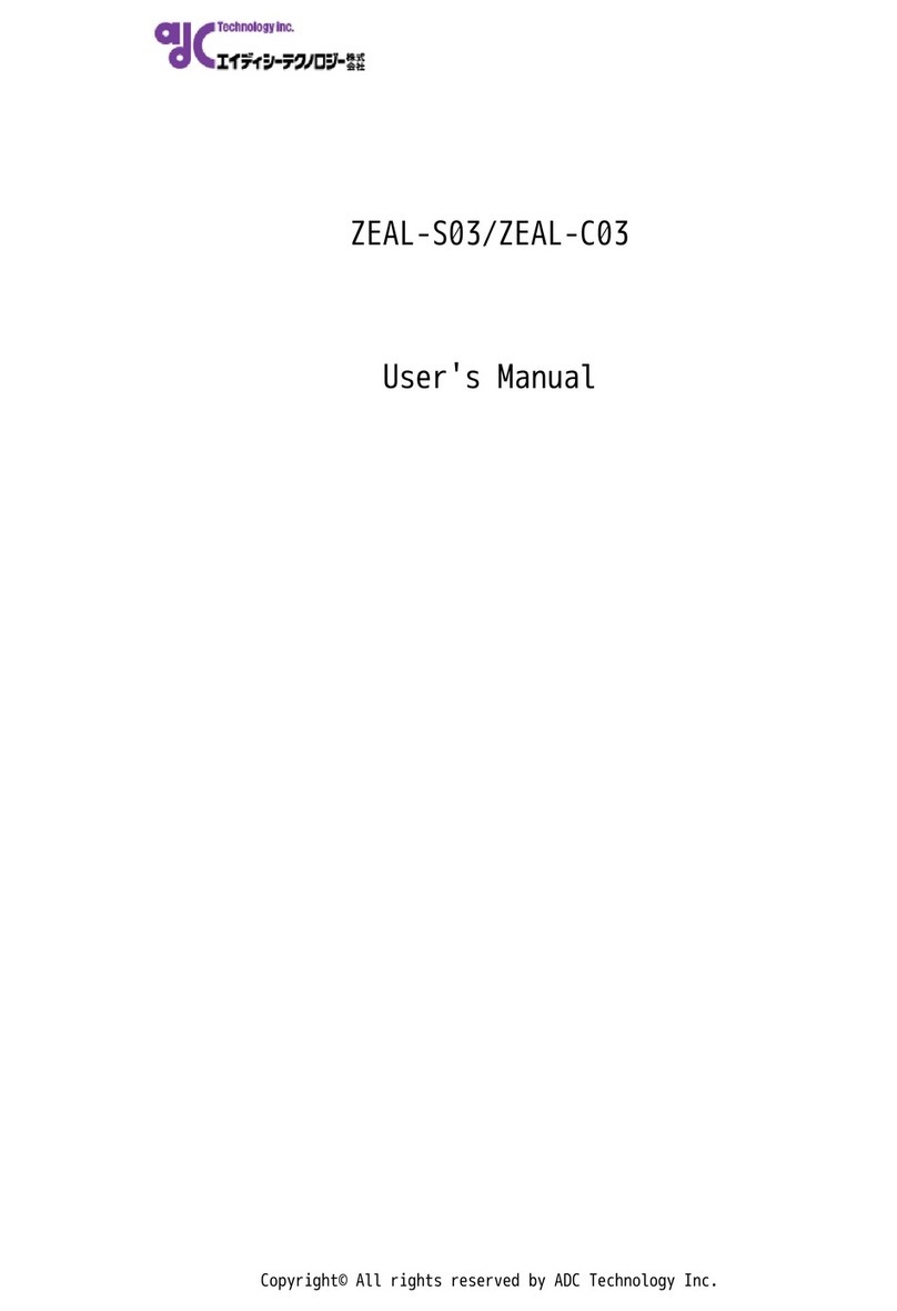 ADC Technology ZEAL-S03 user manual