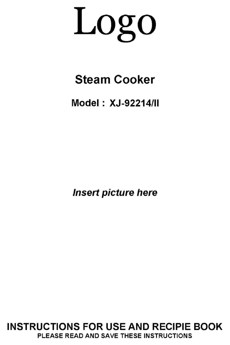 XJ Group XJ-92214/II Instructions for use and recipie book