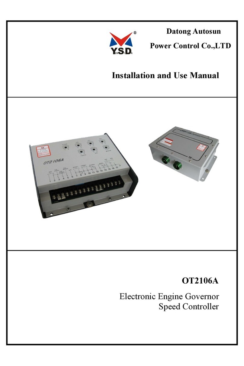 Datong Autosun Power Control YSD OT2106A Installation and use manual