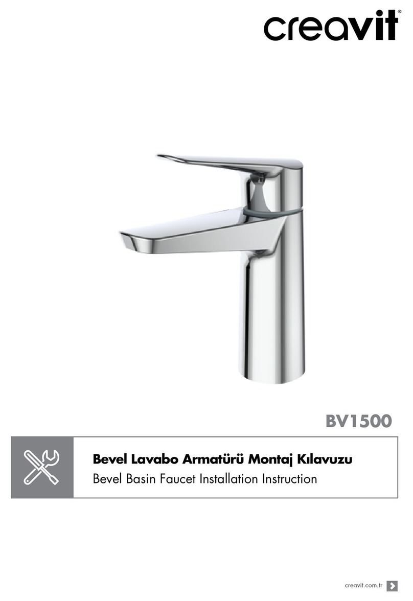 Creavit BV1500 Installation instruction