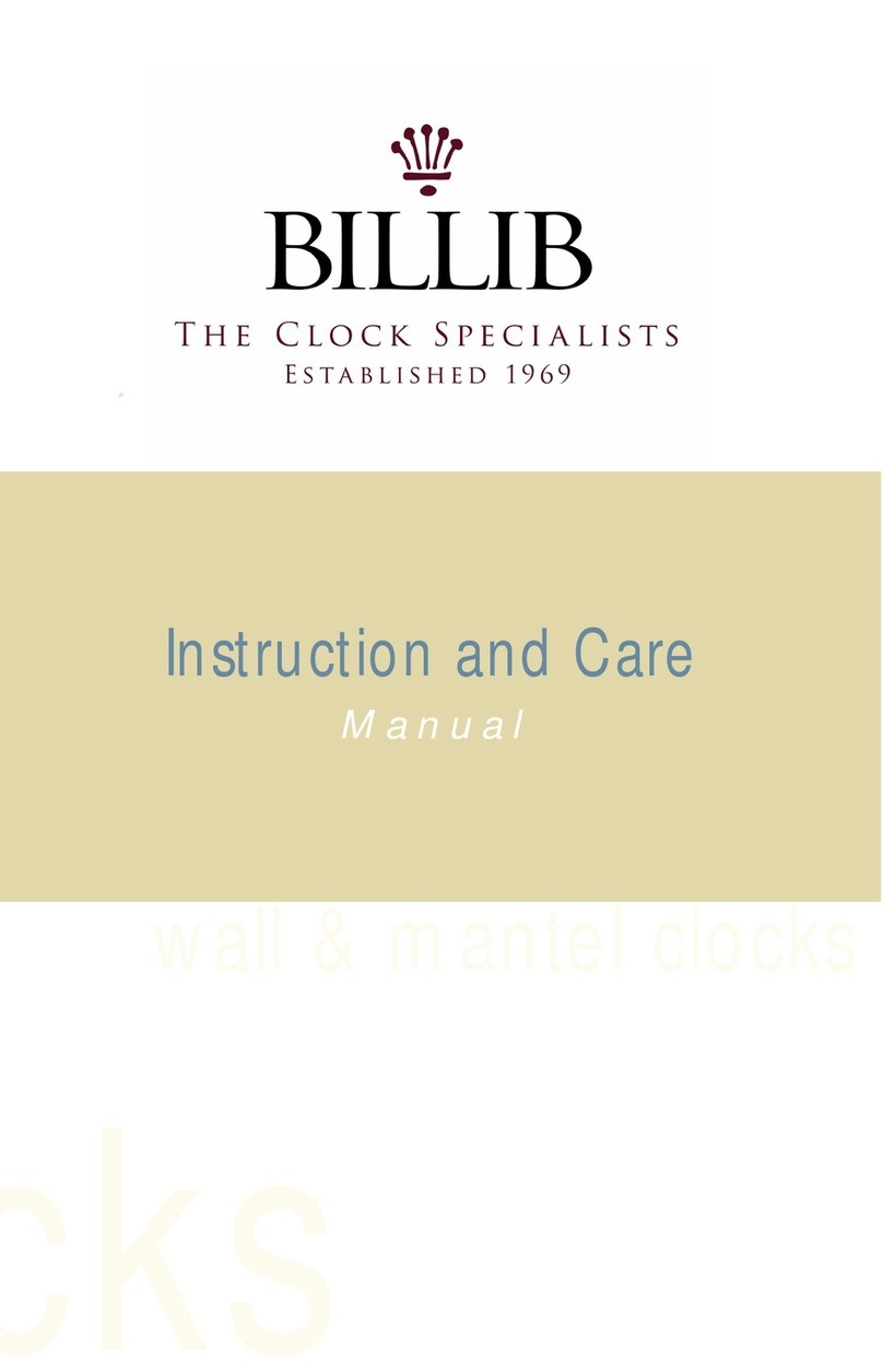 Billib Mantel & Wall Clocks Instruction and Care Manual