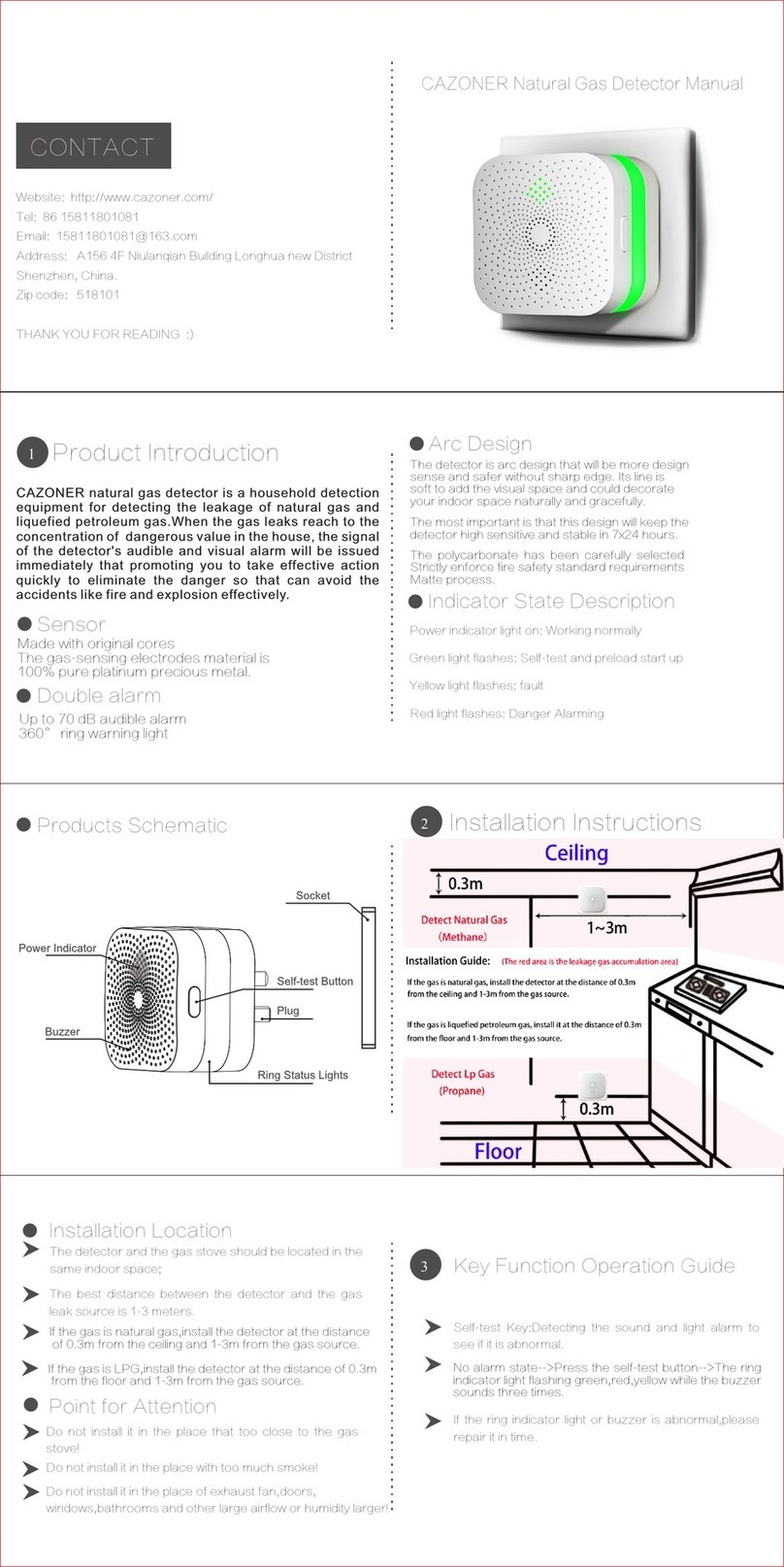 Cazoner J1 manual