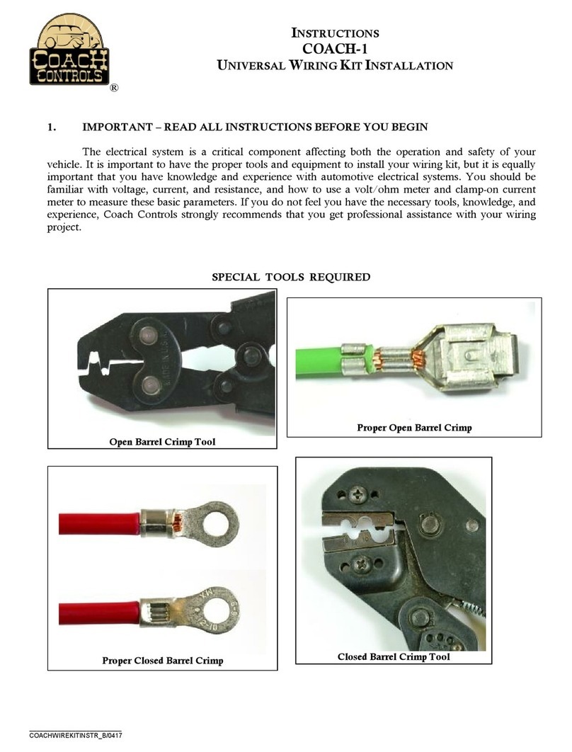 Coach Controls COACH-1 instructions