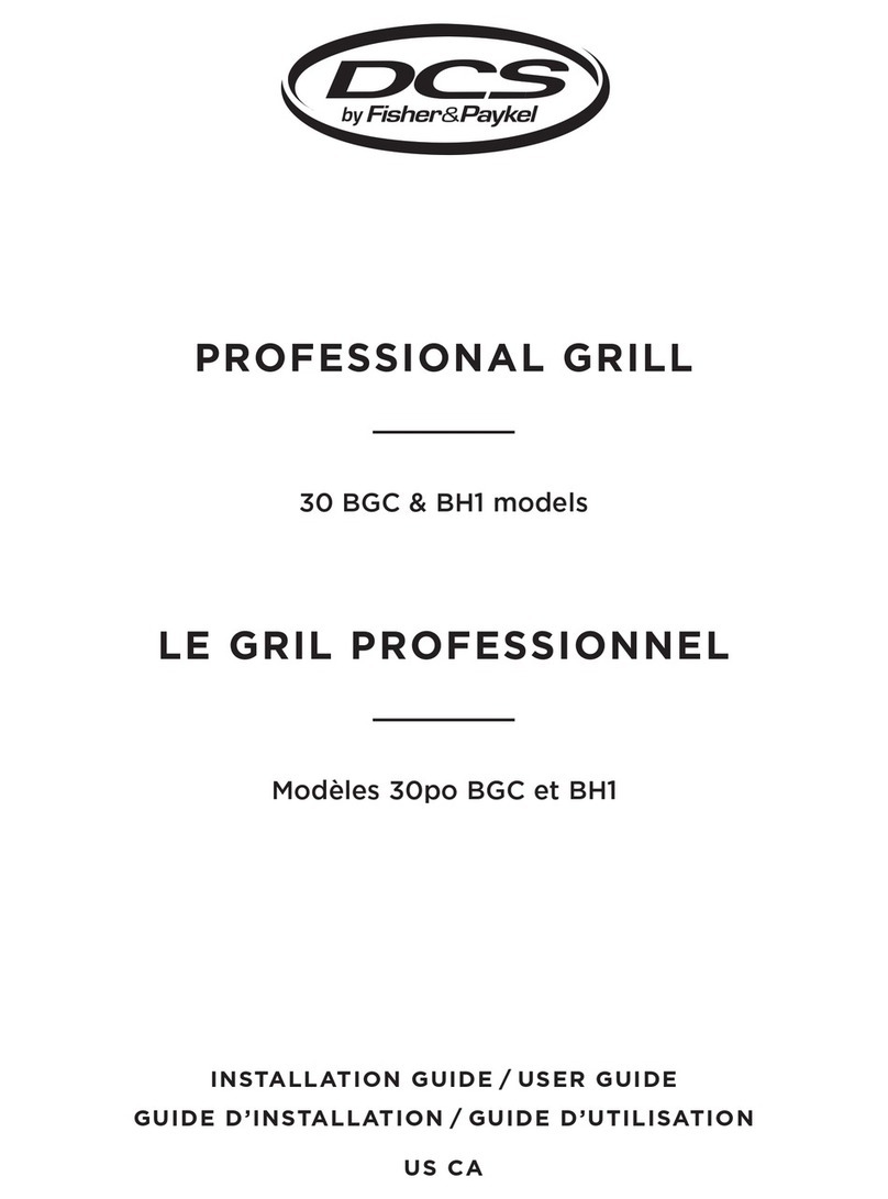Fisher & Paykel DCS 30 BGC User manual