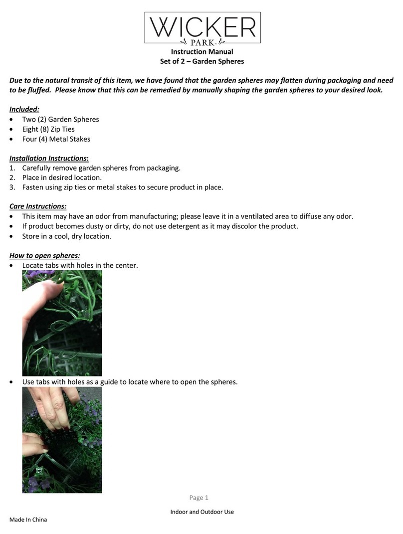 WICKER PARK M60314 instruction manual WICKER PARK M60314 instruction manual