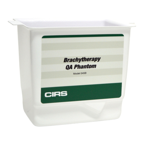 Cirs Brachytherapy QA Phantom user guide Cirs Brachytherapy QA Phantom user guide