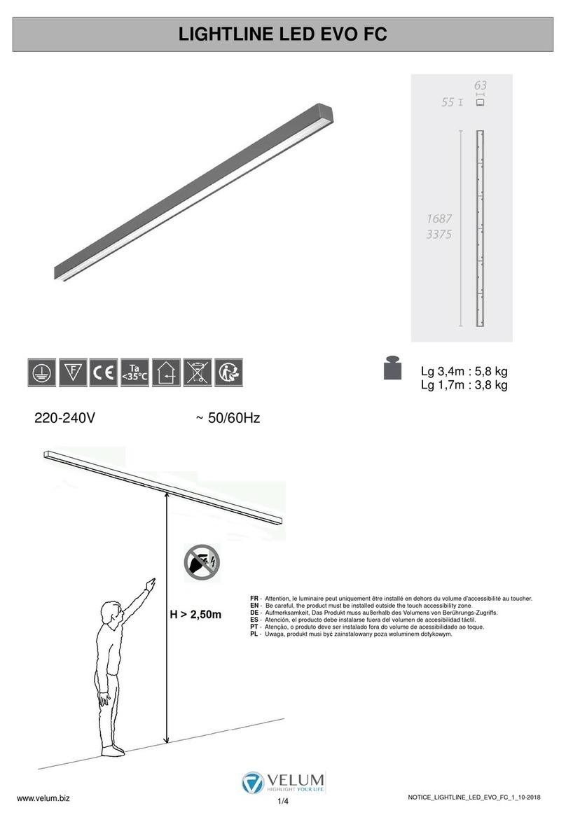 Velum LIGHTLINE LED EVO FC manual