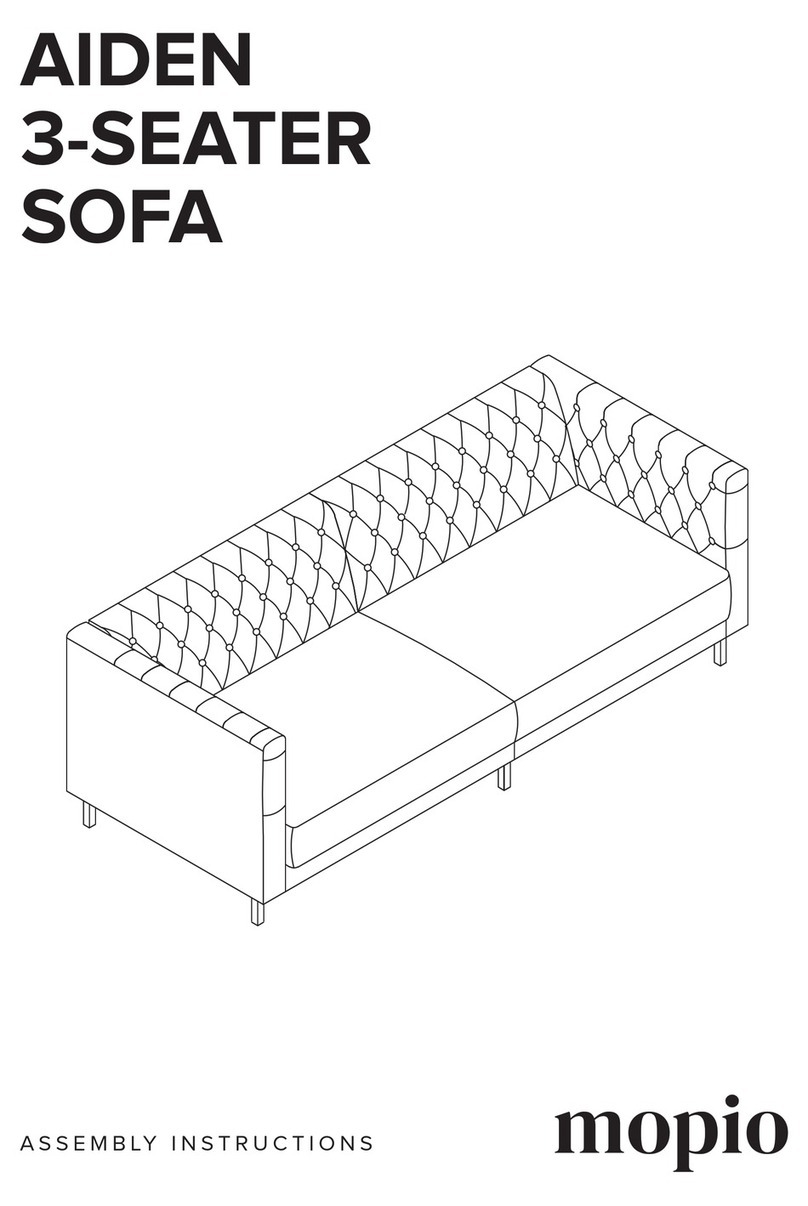 mopio 3-SEATER SOFA User manual