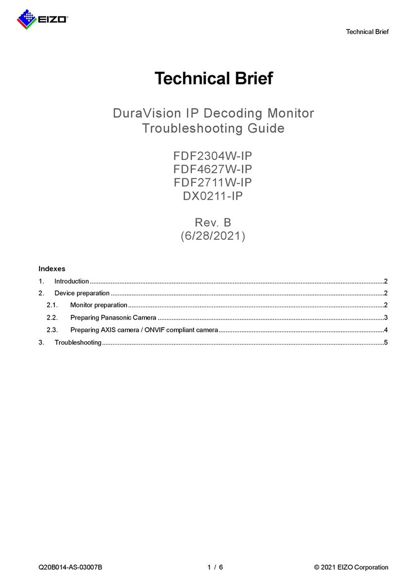 Eizo DuralVision FDF2304W-IP Reference guide