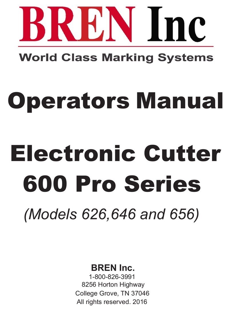 BREN 600 Pro Series Operator's manual