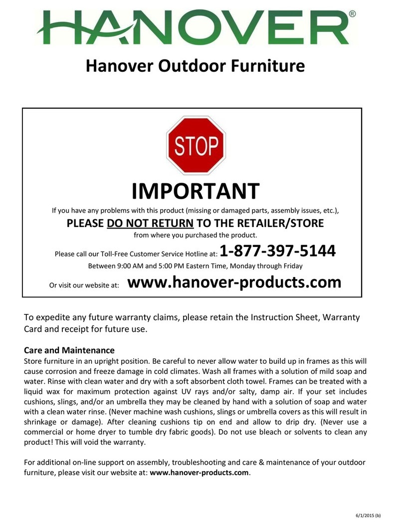 Hanover LAVALLETTE7PC User manual
