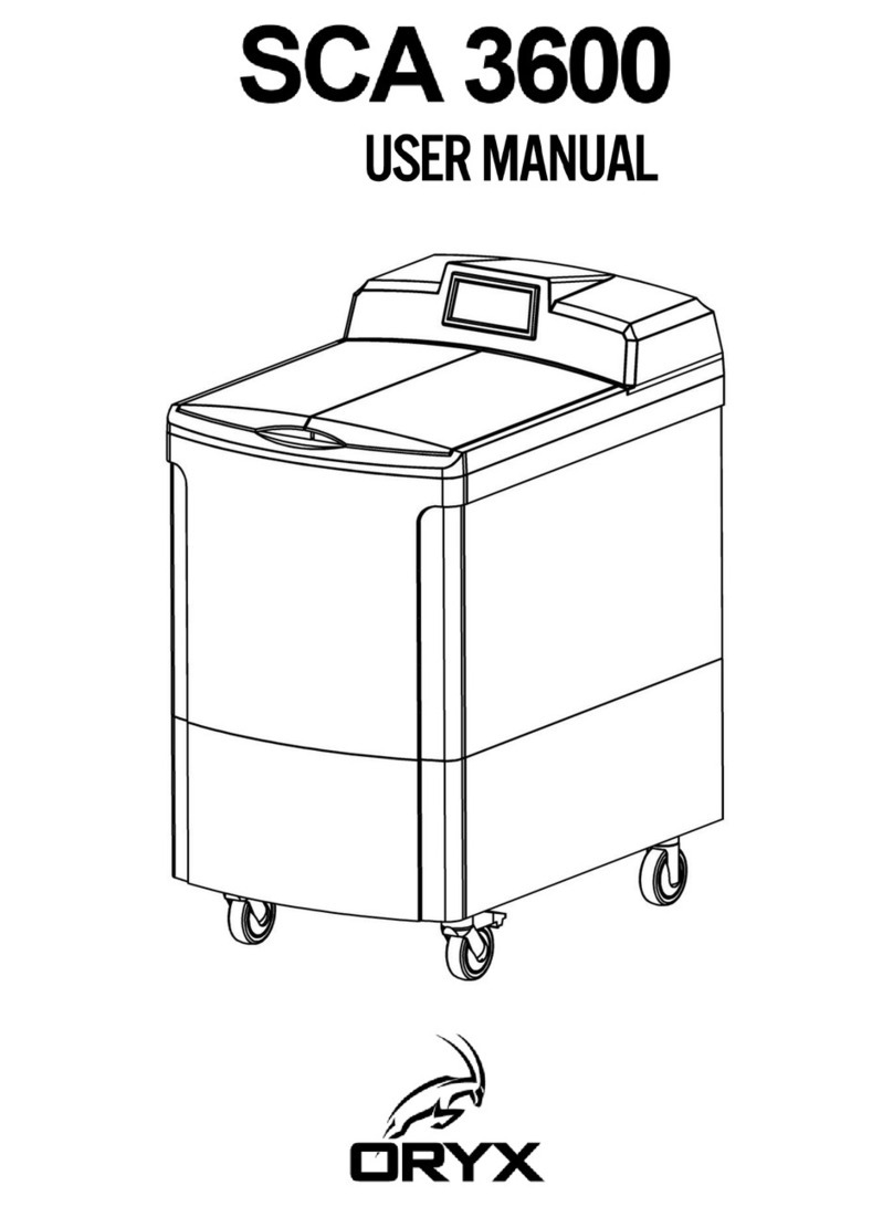 Oryx sca3600 user manual