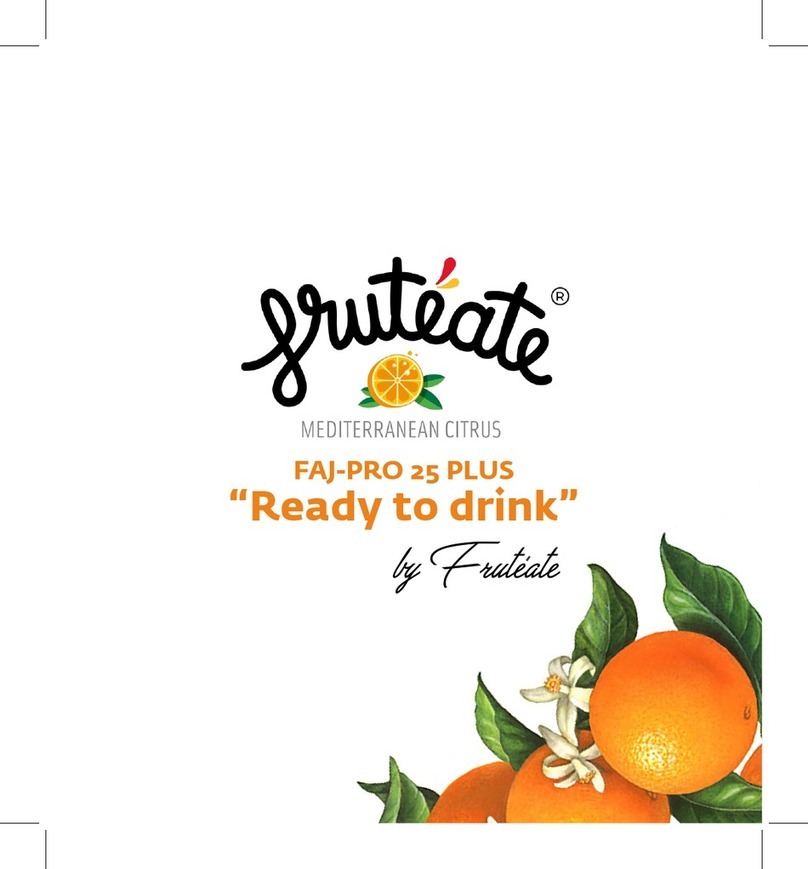 FRUTEATE FAJ-PRO 25 PLUS user manual