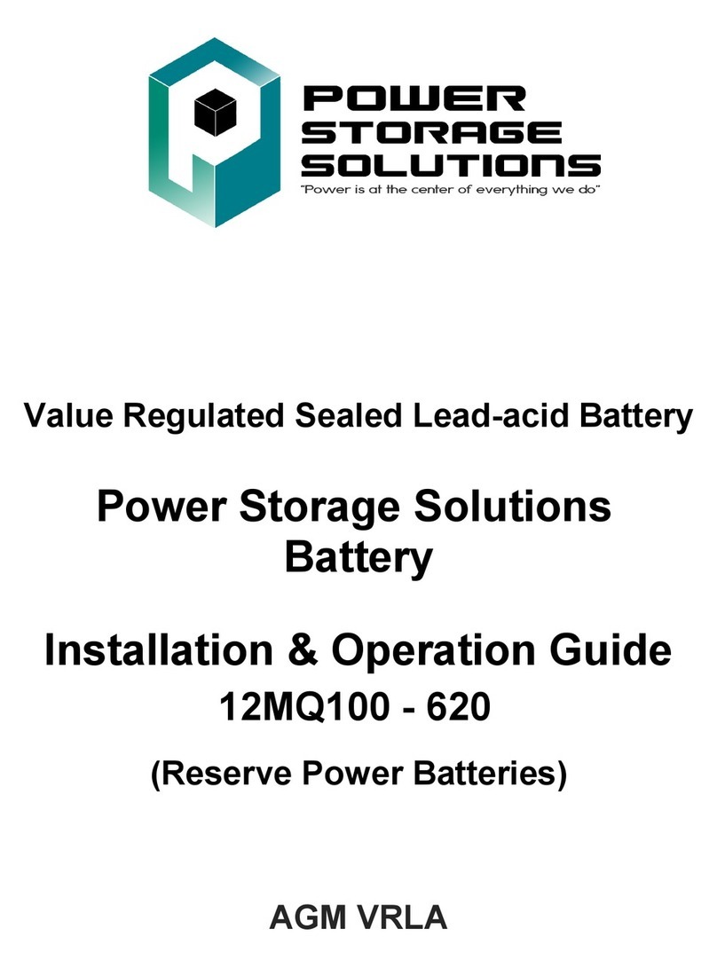 Power Storage Solutions 12MQ100 - 620 Original operating instructions