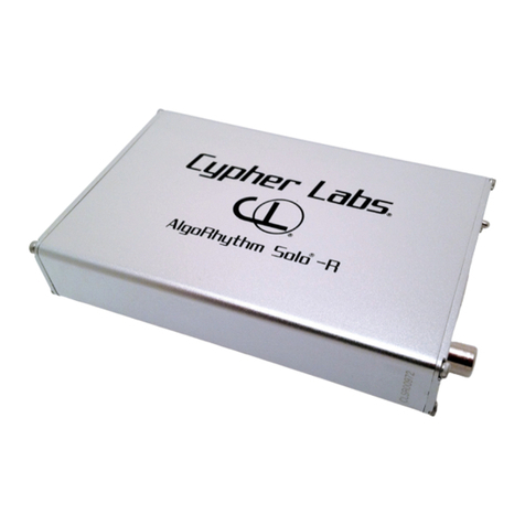 Cypher Labs AlgoRhythm Solo-R User manual