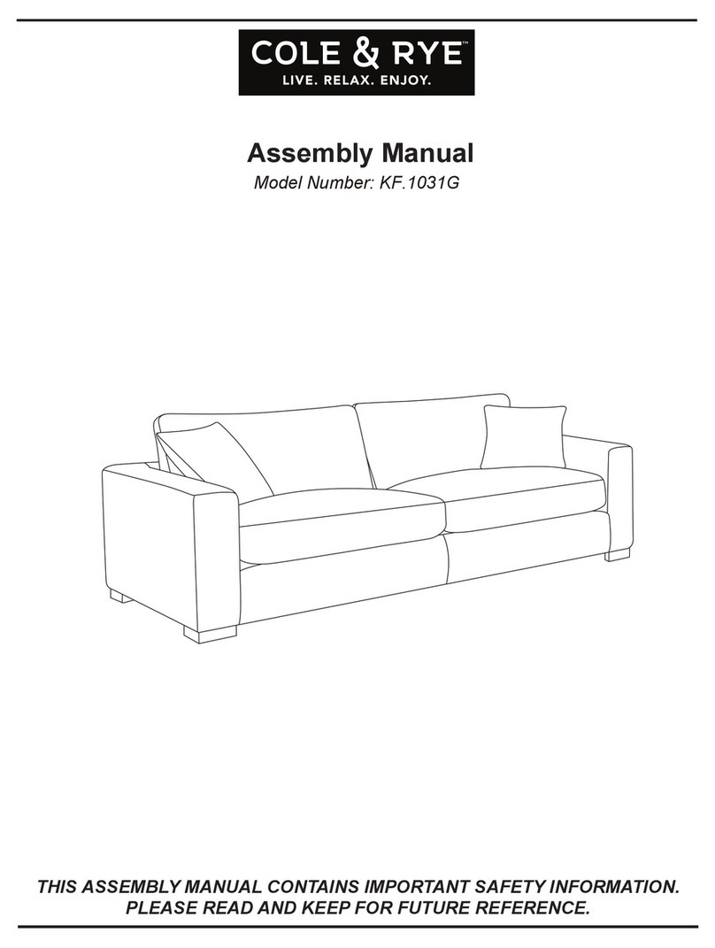 Cole & Rye KF.1031G Assembly manual Cole & Rye KF.1031G Assembly manual