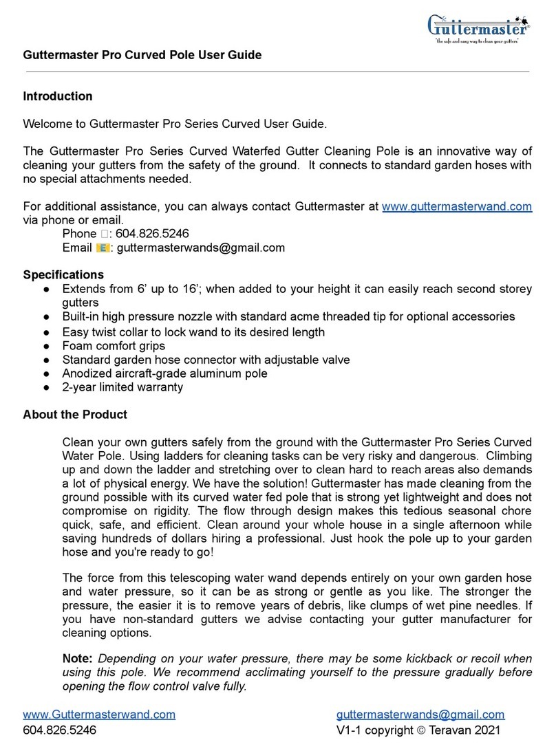 Guttermaster Pro Curved Pole user guide Guttermaster Pro Curved Pole user guide