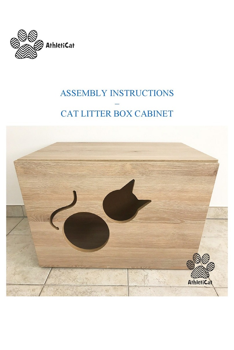 AthletiCat Cat Litter Box Cabinet Assembly instructions
