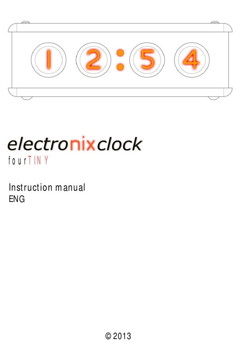 TESTA-QUADRA electroNIXclock fourTINY instruction manual