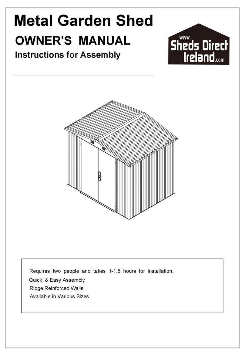Sheds Direct Ireland Premium Apex 8x6 owner's manual