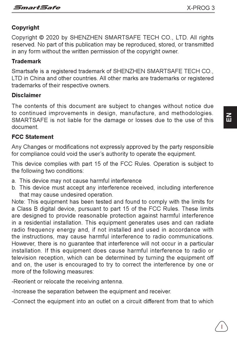 SmartSafe X-PROG 3 user manual