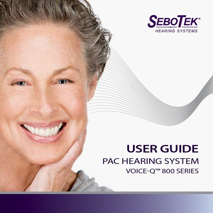 SeboTek Voice-Q 800 Series user guide