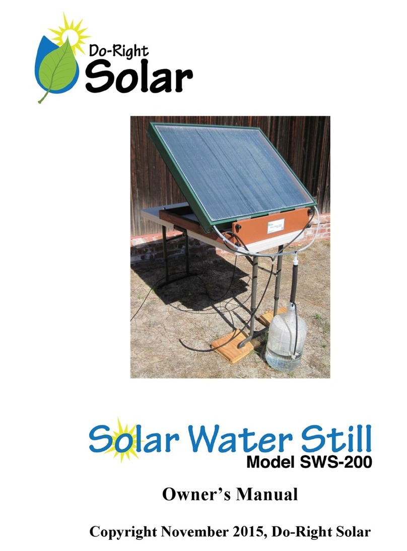 Do-Right Solar SWS-200 owner's manual