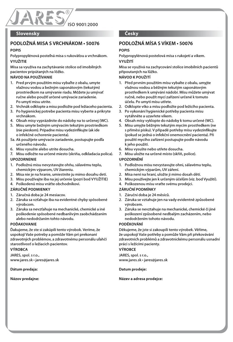 JARES 50076 quick start guide